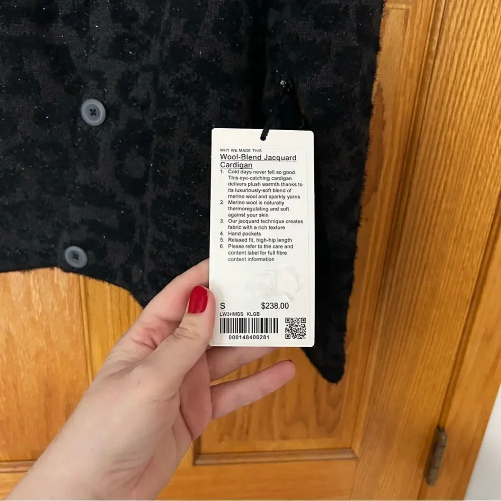 lululemon athletica Black Cozy Cardigan